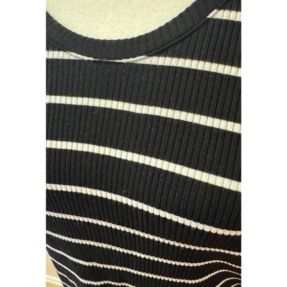 EILEEN FISHER Shortsleeve Striped Tencel Tunic Midweight Shirt Size XL - Picture 2 of 5